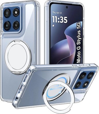 For Motorola Moto Edge 2025 Case with Scratch Resistant, Anti-Skid & Kickstand