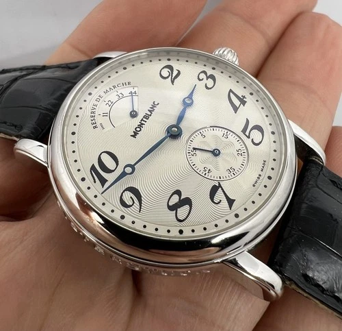 MONTBLANC MEISTERSTUCK MANUAL POWER RESERVE REF 7022  MEN'S WATCH 36 mm Limited