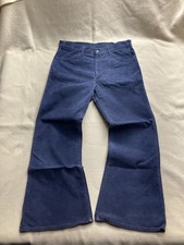 60  s Levi  s Big E Corduroy Flare Pants 32 Sta Prest 663