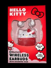 Hello Kitty Sanrio Bluetooth Wireless Earbuds W/Charging Case New In Box