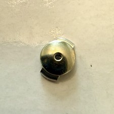 14K White Gold Guardian Positive Locking Earring Back 6.1mm For 0.89mm Posts