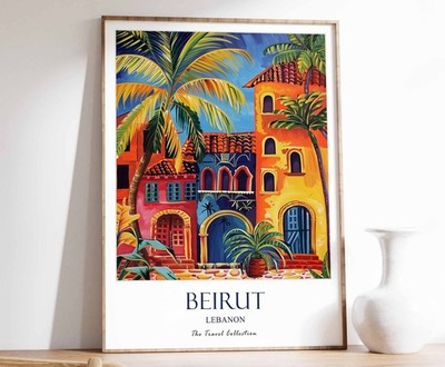 10_Beirut Print, Beirut Travel Poster, Middle East Travel Print, Islamic Decor,