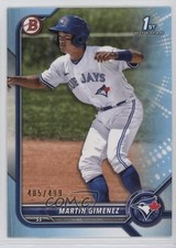 2022 Bowman Prospects Sky Blue Border 405/499 Martin Gimenez #BP-97 i6e