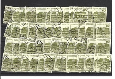 100 Briefmarken  ''Schloß Wilhelmsthal'' zum Basteln (Collagen, Stampagen,  etc)