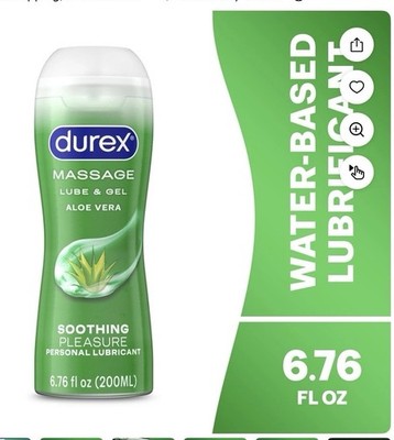 Durex Touch & Play Water Based Personal Lubricant for Sex, Massage & Pleasure,