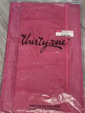 NEW Thirty One 31 LARGE Utility Tote STAND TALL INSERT Pink Cross Pop