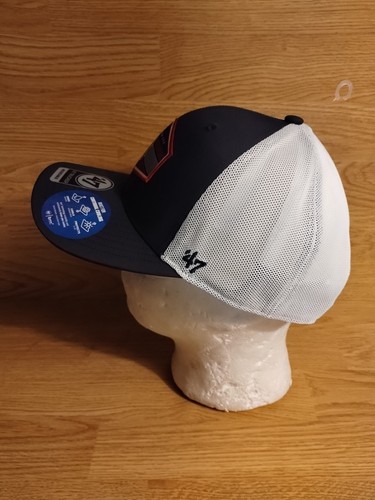 New 47 Brand Men's Boston Red Sox Navy Burgess Trucker Hat Adjustable Snap Back - Picture 5 of 9