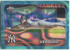 2024 Topps Chrome #11 Alex Verdugo Aqua Lava Refractors 168/199