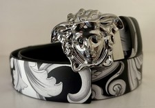 VERSACE Medusa Buckle Barocco Belt Reversible NWT AUTHENTIC GUARANTEED Sz 95/38