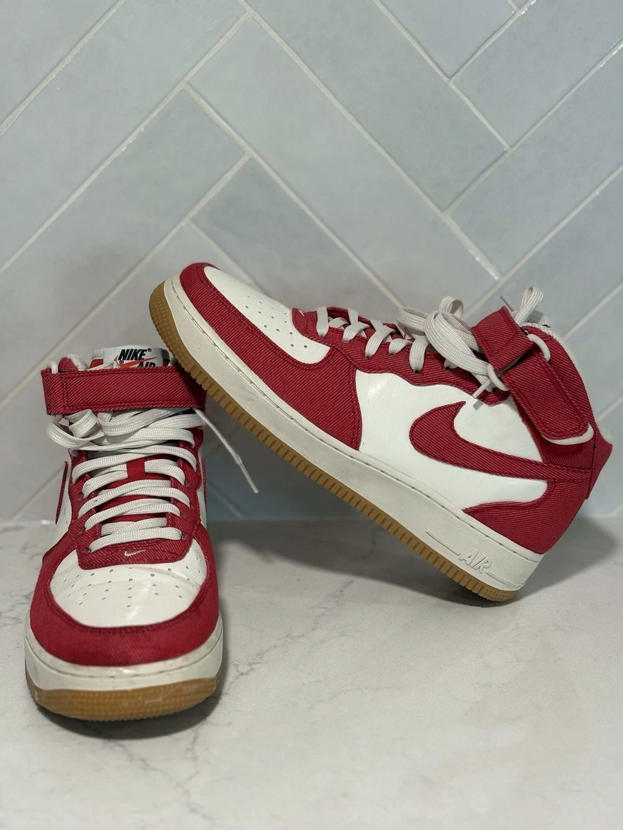 Nike Air Force 1 '07 Mid Team Red White for Sale | Authenticity