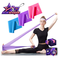 FitnessbäNder 3Er-Set WiderstandsbäNder Elastisch FüR Yoga Krafttraining Pilates