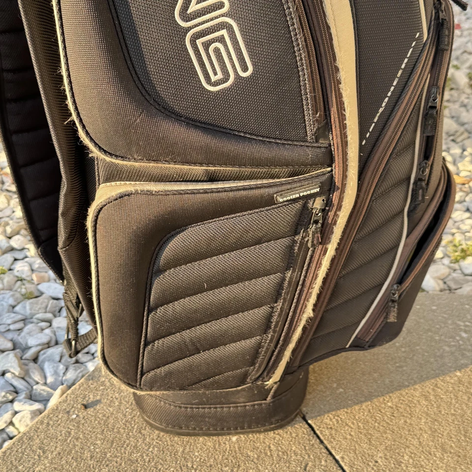 Bolsa de carrito de golf Ping 14 vías superior negra marrón enfriador organizador de palos de bolsillo Foto 3 de 4