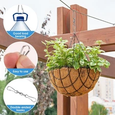 Swivel Spinning Hooks for Wind Spinners, 360 Smooth Dual Clip Swivels Wind Spinn