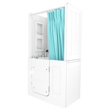 Seniorendusche und Kombination Wanne mit Whirlpool S08D-WP-A-R 68x110x205cm