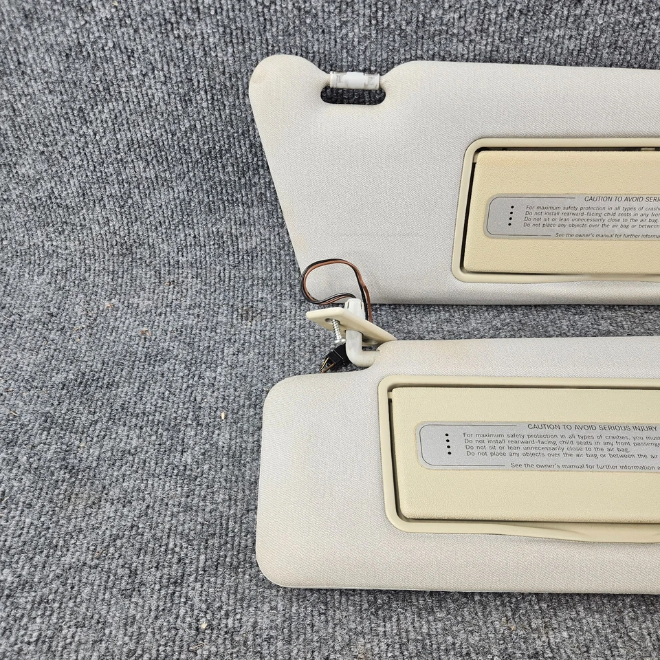 Par de parasoles gris pasajero conductor Mercedes-Benz E320 W210 1996-2002 OEM Foto 2 de 4