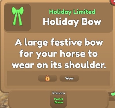 Wild Horse Islands Holiday Bow