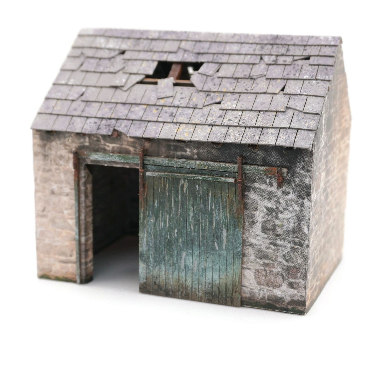Derelict Barn Laser Cut Kit for OO Gauge Model Railway KX057 (SMS)