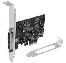 Single Parallel Port PCIe PCI-E DB25 Printer Port Adapter Card For Tower Slim PC