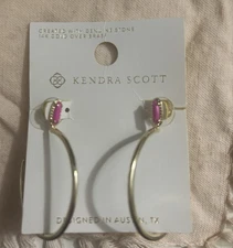 Kendra Scott Earrings Yellow Rose Gold Tone