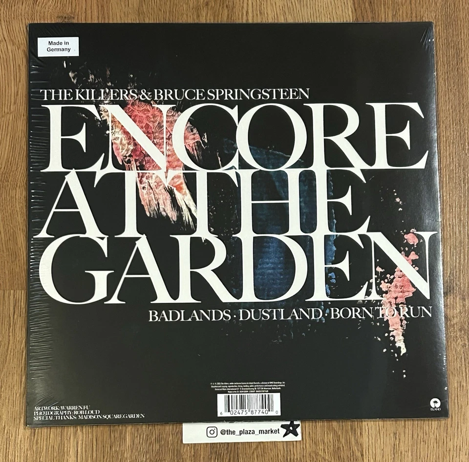 The Killers & Bruce Springsteen - Encore at the Garden RSD vinyl record Sealed - Image 2 of 2