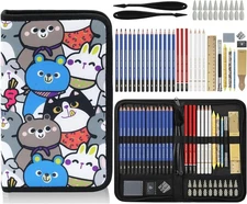 53 PCS Drawing Kit Sketching Pencil Set, Sketch Pencils Art Supplies with Graphi