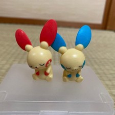 Plusle Minun Fig Set Pokémon Figuren, 2cm, gebraucht, Gacha Sammlung