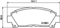 Hella Pagid Bremsbelagsatz Scheibenbremse 8DB 355 016-721 FüR Carina Toyota MR2