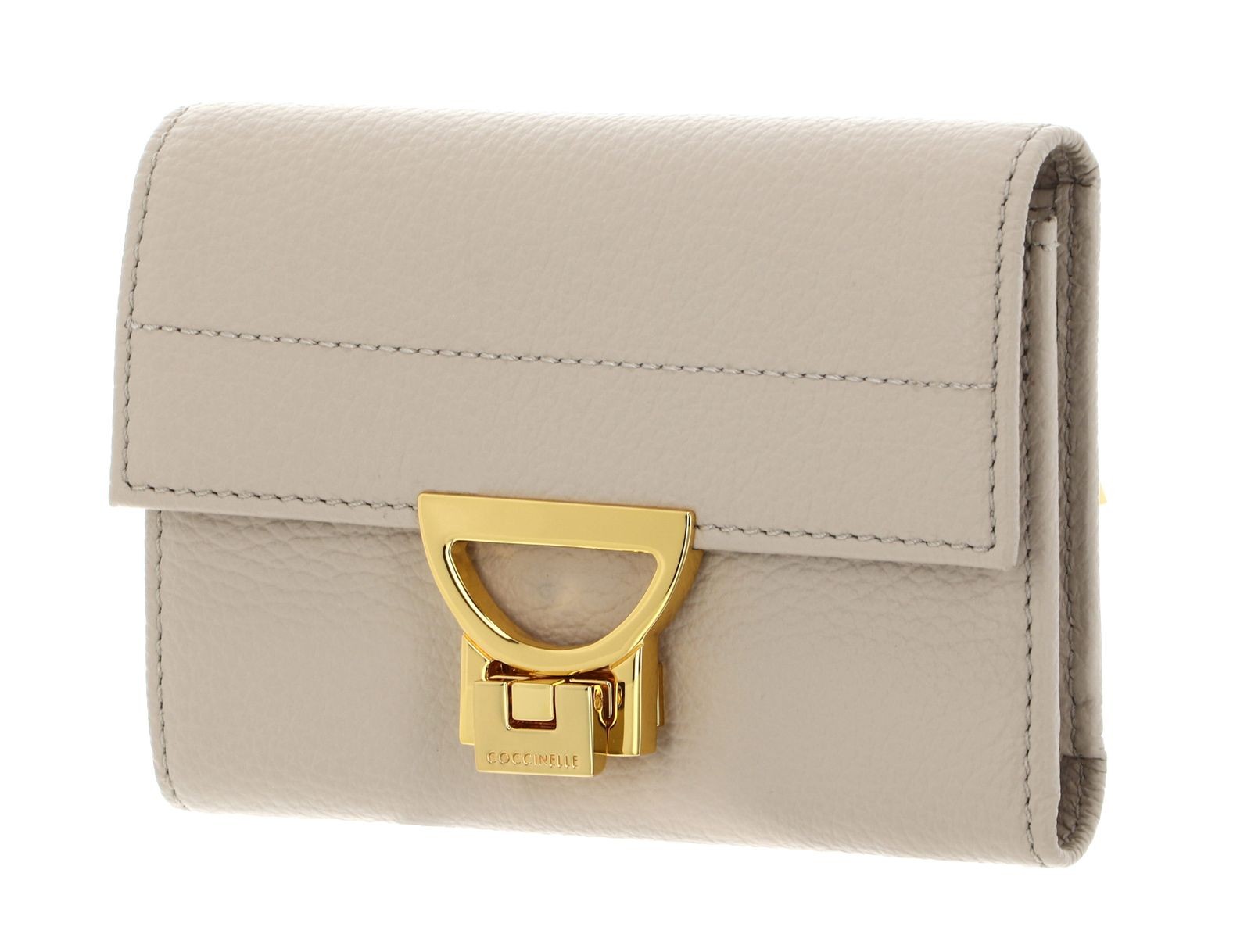 COCCINELLE purse Arlettis Wallet Grained Leather Sandshell