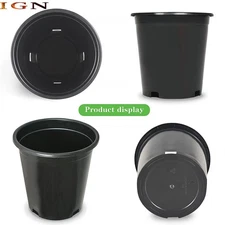 Plastic Nursery Pots Garden Plant Nutrition Pots 1/2/3/5/7/10/15/20/25Gallon