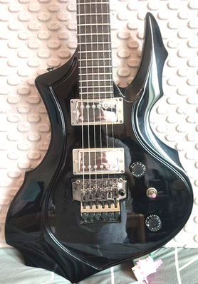 GrassRoots G-A-68 Gazette Aoi Custom Mod Black Floyd Rose ESP Vkei