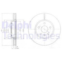 Delphi 2X Bremsscheibe Vorne Ø321 Mm BelüFtet FüR Opel Zafira Tourer C P12 2.0