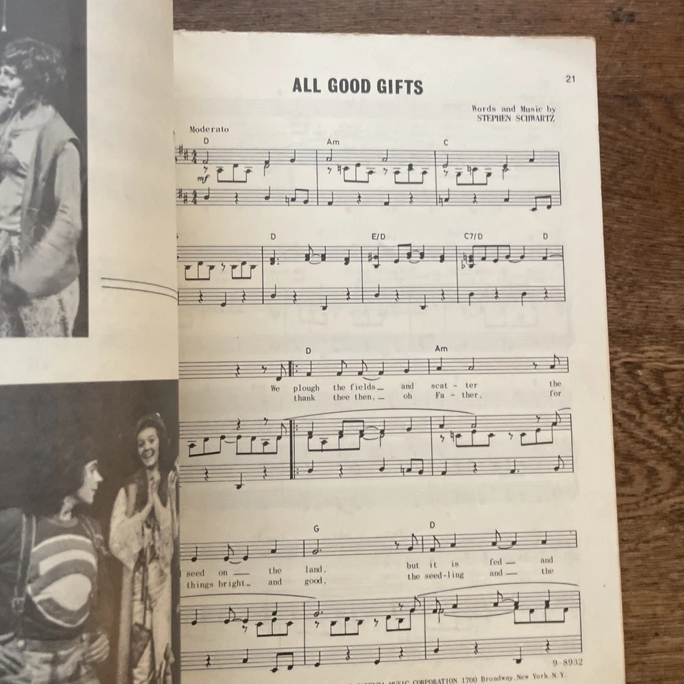 Godspell: Song Book - 1970s UK Music Songbook - Prepare Ye, Day by Day, etc - Image 3 of 3