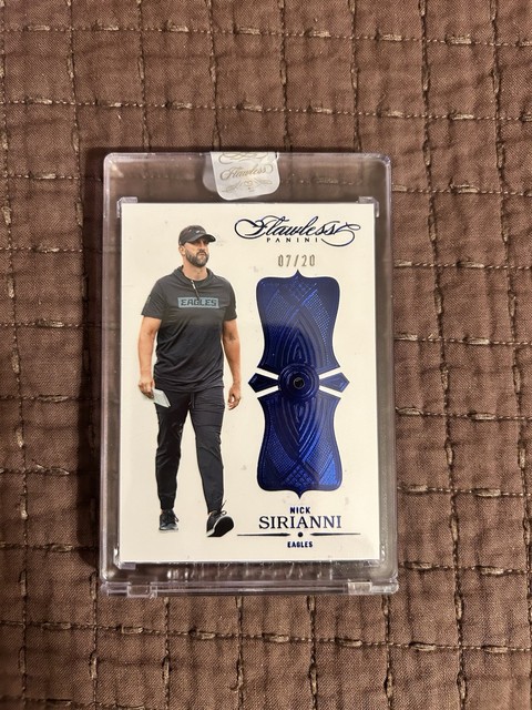 2025 Panini Flawless Nick Sirianni Sapphire 7/20