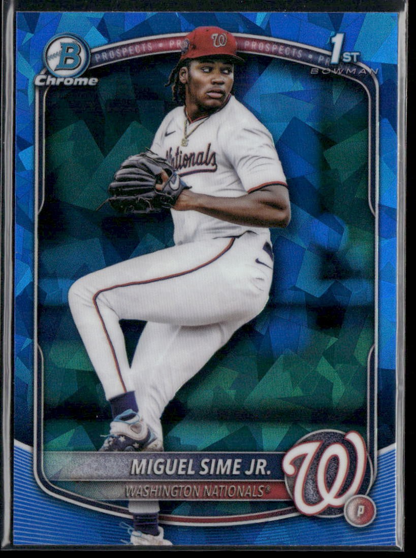 2025 Bowman Draft #BDC-181 Miguel Sime Jr. Chrome Sapphire