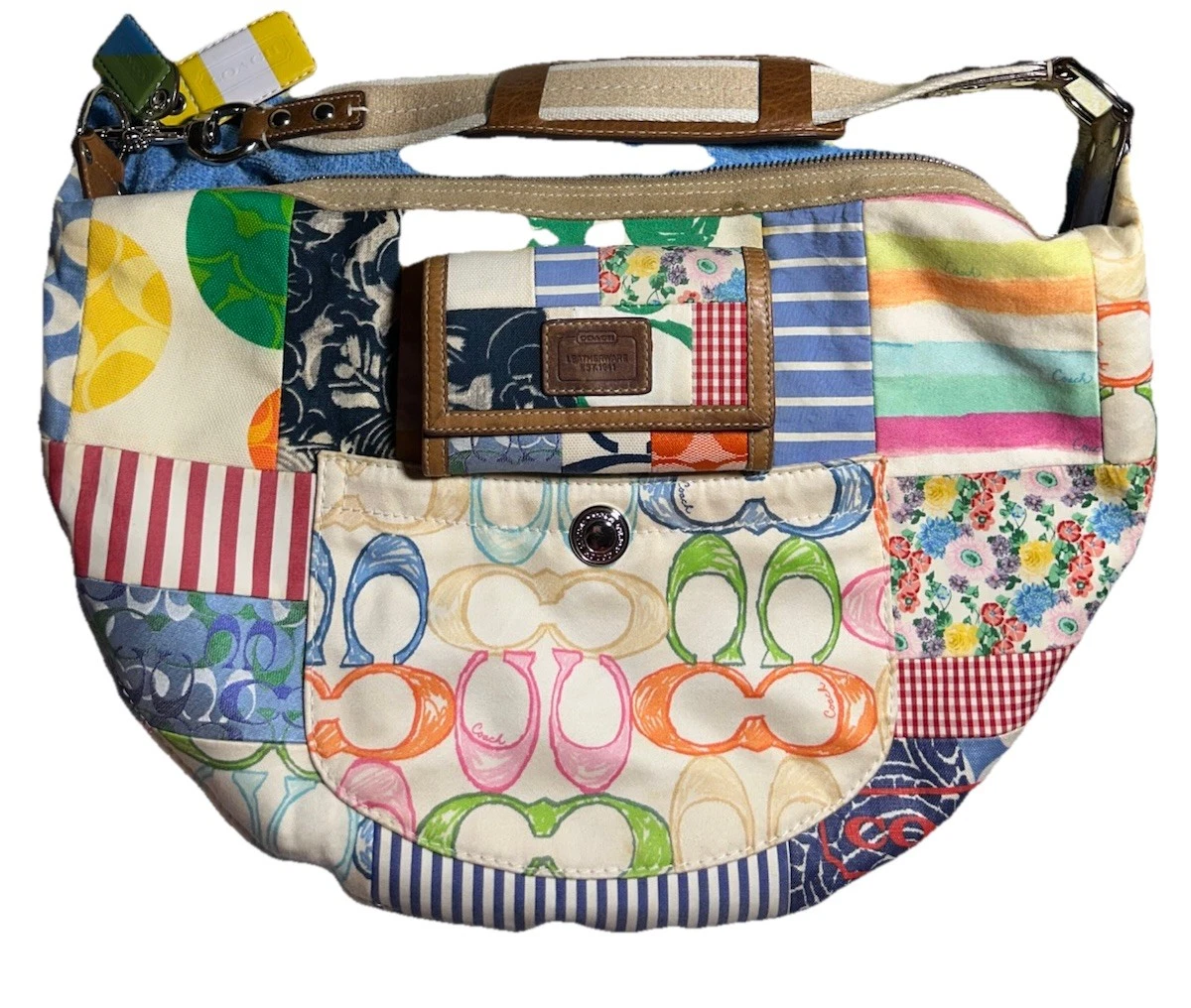 Coach Patchwork Shoulder Bag Medium Bags & Handbags for Women for
