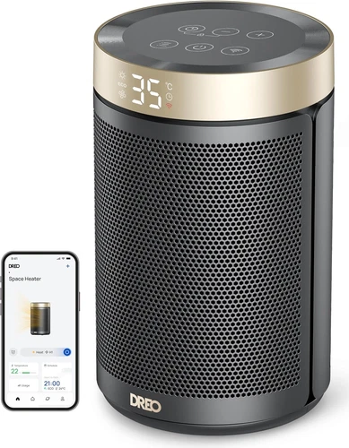 Dreo Energy - Économie de chauffage, 1500 W de radiateur spatial silencieux de l
