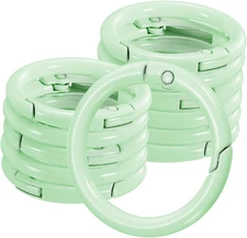 Pack Metal Spring O Rings, Zinc Alloy Spring Keyring Buckle for Keychains/Bag/Pu