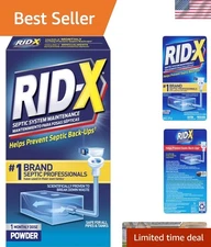 Prevent Septic Backups with 9.8 oz Natural Treatment Powder – Easy Monthly Use