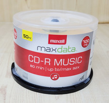 Maxell 46PK CD-R Music 80Min Spindle 32X700Mb Music/Data Disc