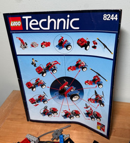 Two Vintage 1995/6 LEGO Technic Partial Sets: 8244 & 8225 +Two Race Car Drivers