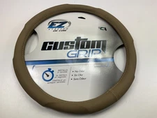 Custom Accessories 39732P EZ Stretch TAN BROWN Steering Wheel Cover 14.5"-15.5"