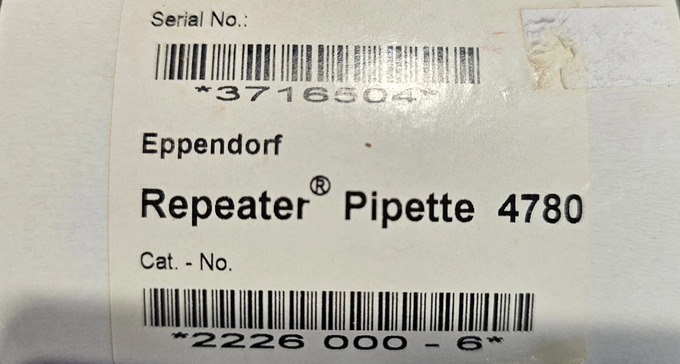 Eppendorf Multiette 4780 中继器 移液器 全新 — 第 2/3 张图片