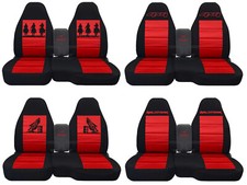 Fits Ford Rangertruck Car Seat Covers 60-40 Console Not Included Blk-red...