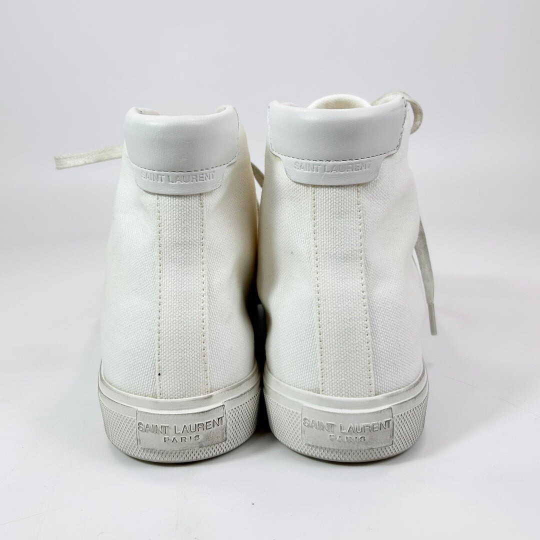 Saint Laurent Malibu Sneaker Mid Top Distressed Donna 7