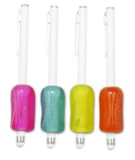 The Pencil Grip Ergonomic Textured Grips for Stylus Pens, Pack of 4... Fast Ship