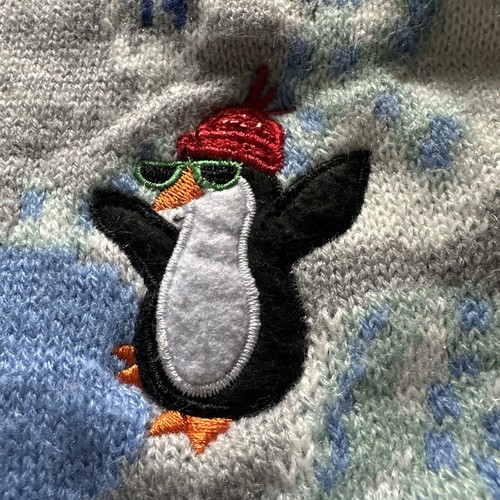 Holiday Time Christmas Sweater Boy’s M Embroidered 3D Felt Fall Holiday Wear - Picture 5 of 13