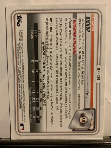 2020 Bowman Baseball Prospects Bp1 - Bp150 You Pick - RC & 1ST BOWMAN (a116) - Picture 235 of 269