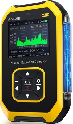 Portable Geiger Counter Radiation Detector - Handheld LCD Dosimeter for Safety
