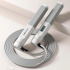 Skipping Rope with Counter, Cordless Jump Rope, Adjustable Digital Counting Jump