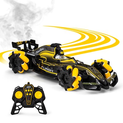 RC Remote Control Car For Kids - 360 Twisting 4wd Vapor Generating